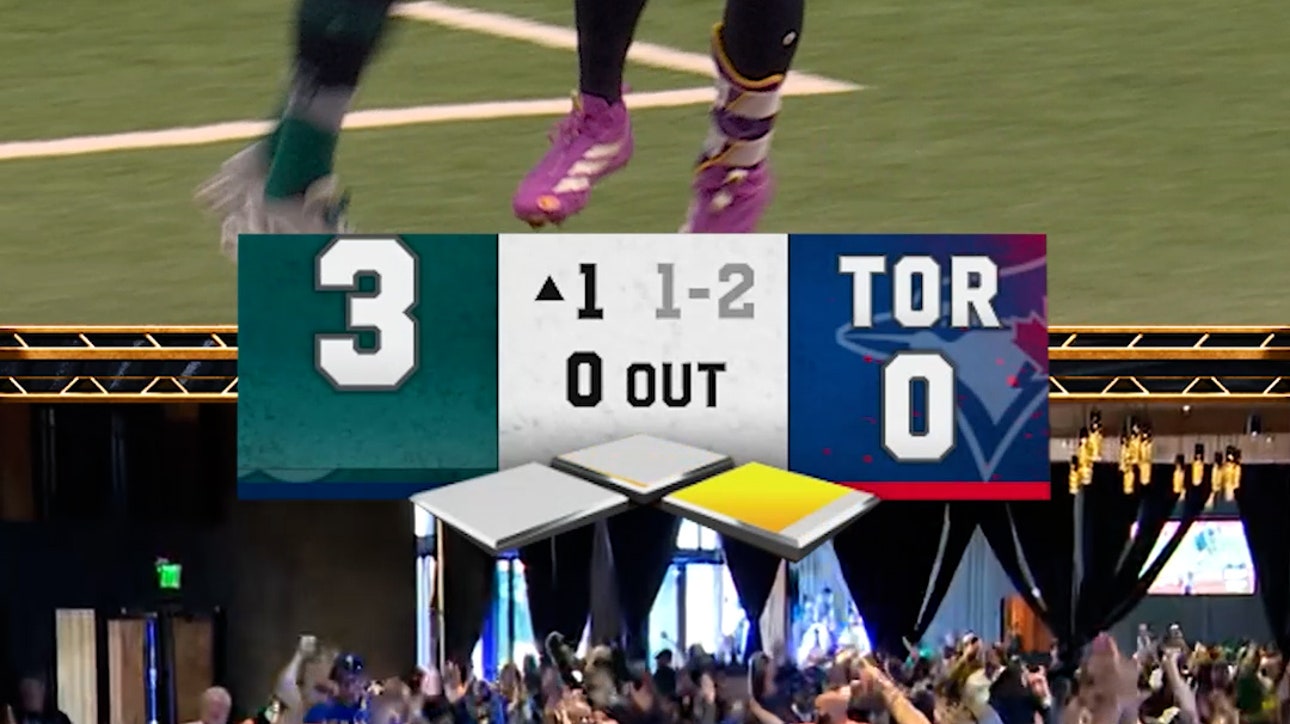 Mariners fans were jumping in Seattle! 