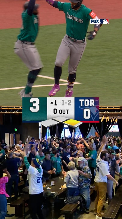 Mariners fans were jumping in Seattle! 