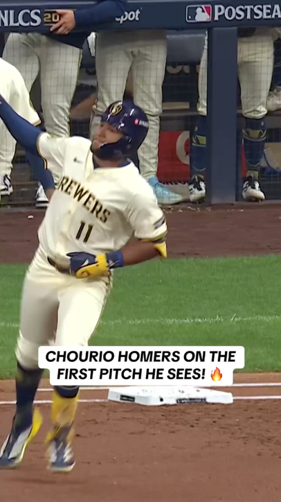 Jackson Chourio with a leadoff homer! 💪