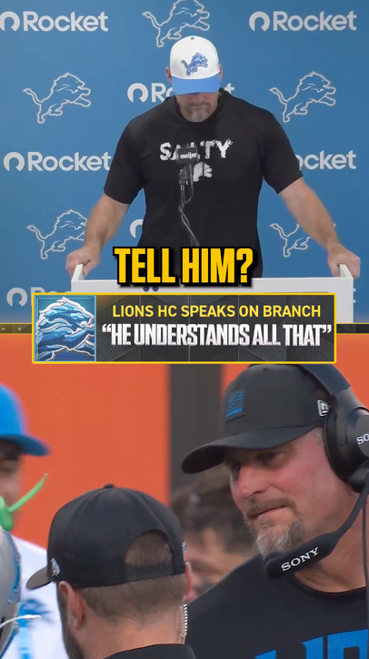 Dan Campbell on how Branch can control frustration