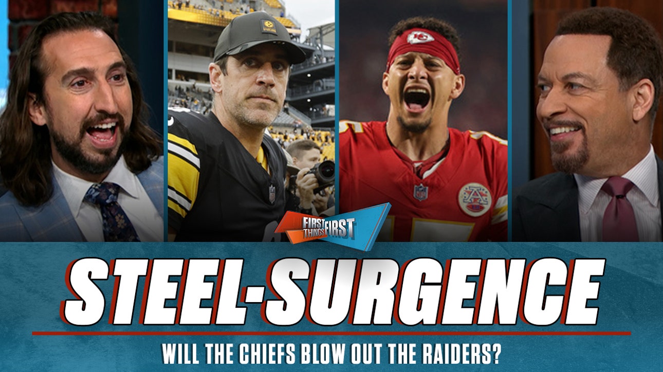 Nick says Chiefs will ‘annihilate’ Raiders, Are Aaron Rodgers & Steelers AFC contenders? | FTF