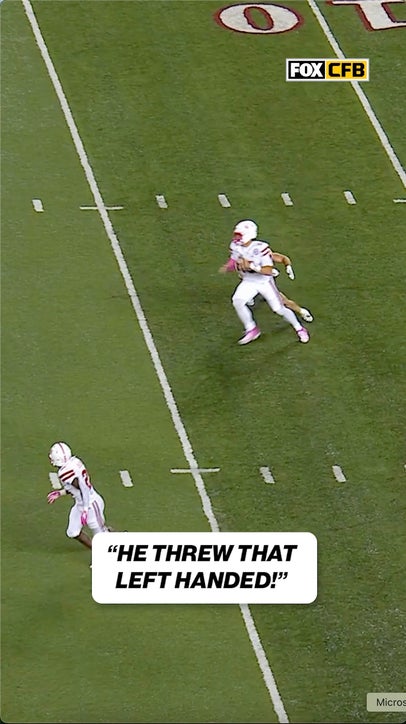 Dylan Raiola just threw this with his left hand! 😮