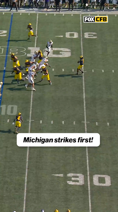 Michigan strikes first! @discover #DiscoverB1G #ItsFanSeason #Sponsored