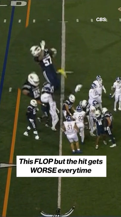 and they say only soccer players flop 👀