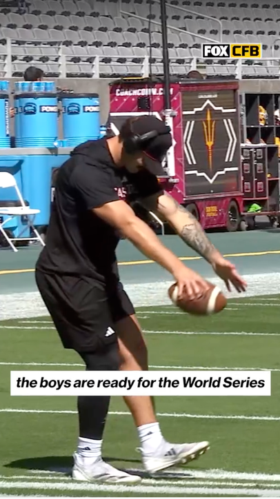 Who doesn't love some pre-game baseball to calm the nerves ⚾️