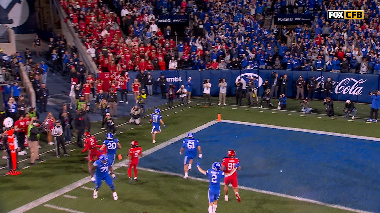 Parker Kingston rushes for 12-yard TD, giving BYU lead over Utah