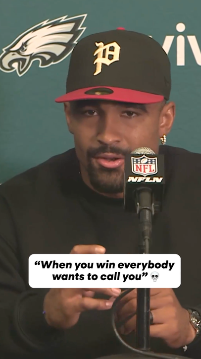 Jalen Hurts phone blowing up after Eagles dub 