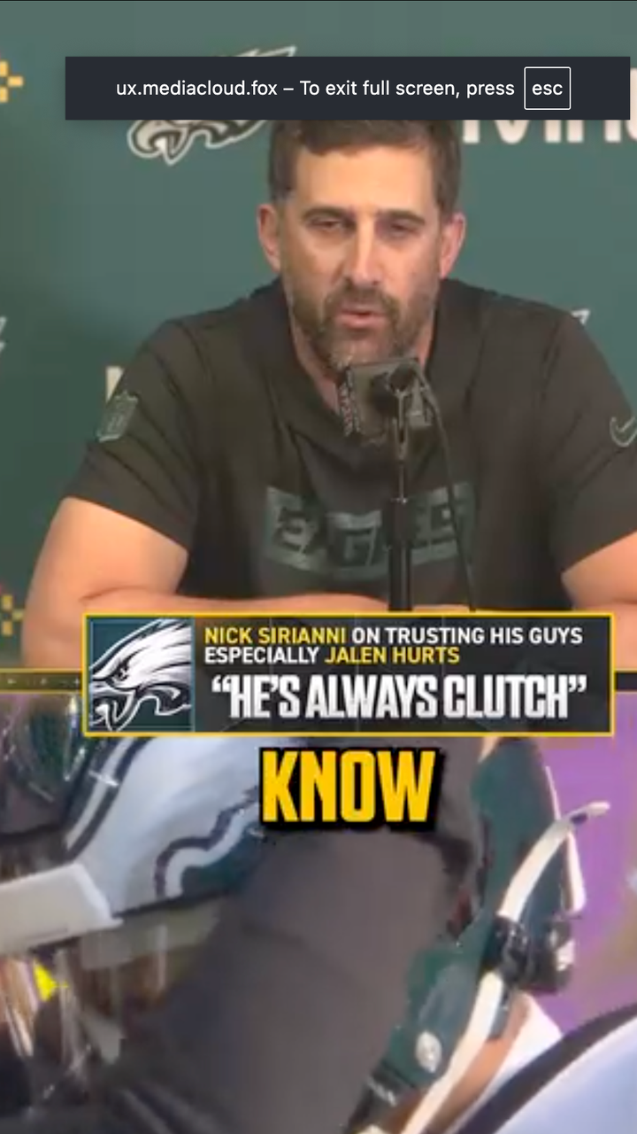 Eagles HC Nick Sirianni on trusting his team