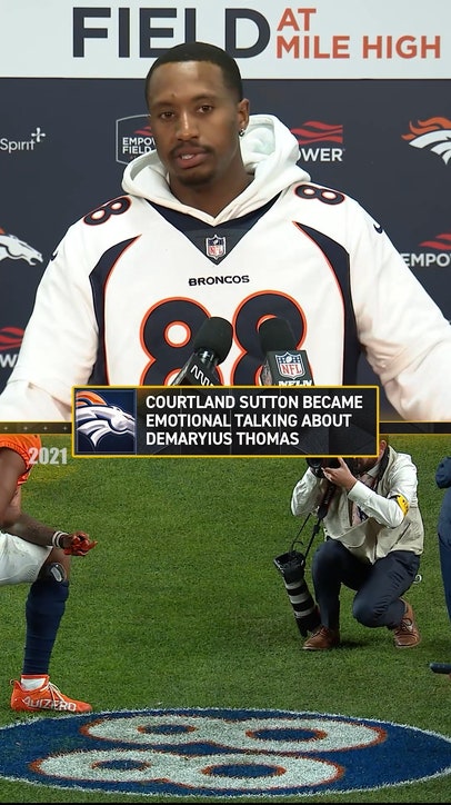 Courtland Sutton on Demaryius Thomas ❤️ 