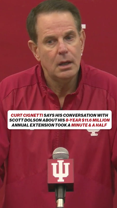 Curt Cignetti on his 8-year, $11.6M extension