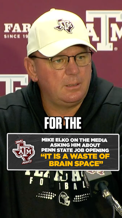 Mike Elko is focused on his 7-0 Aggies 🏈