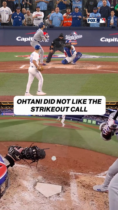 Shohei Ohtani was NOT a fan of this strikeout call 😬