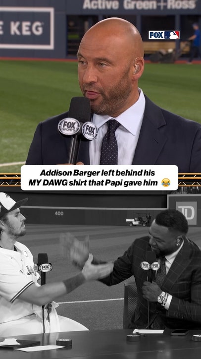 Derek Jeter enjoyed letting Papi know this... 😂