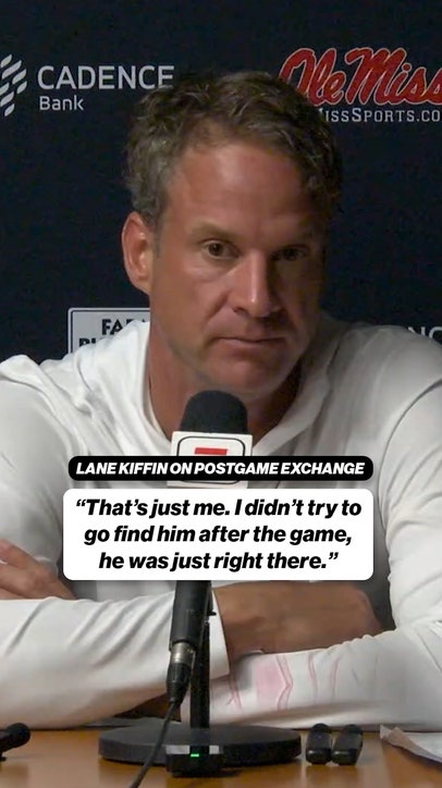 Lane Kiffin on chirpy postgame exchange 👀