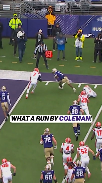 Jonah Coleman angry run TD 😤