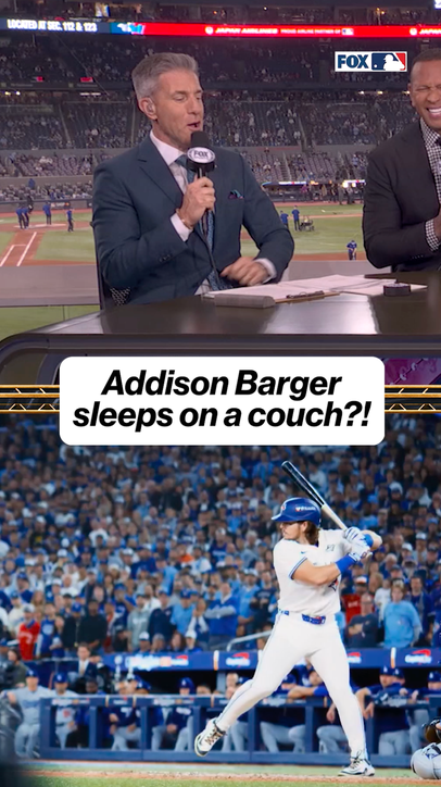 Addison Barger's superstition going into Game 2 😂