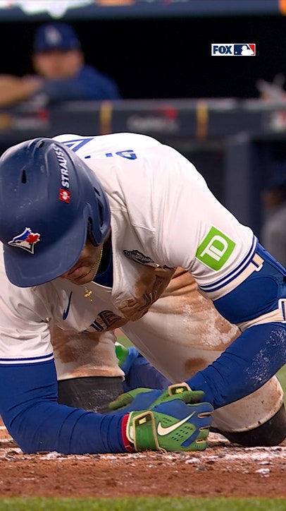 George Springer takes a HARD hit to the forearm 🤕