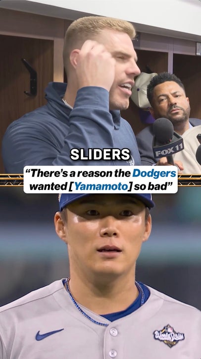 Freddie Freeman is HAPPY to have Yoshinobu Yamamoto on his team 😃