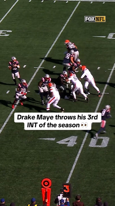 Drake Maye throws 3rd INT of season 😱