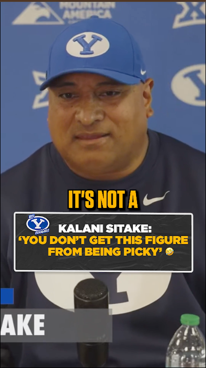 “You don’t get this figure from being picky” 😂 Kalani Sitake is ready for some Halloween candy 🎃🍬