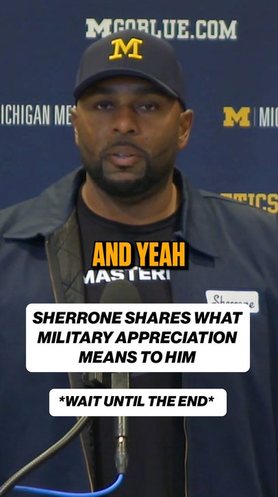 Michigan and Purdue's appreciation for the military touched Sherrone Moore 🔥