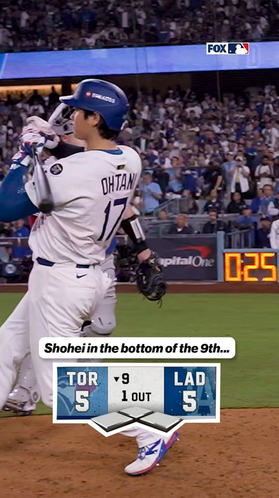 Shohei Ohtani was walked in the bottom of the 9th...