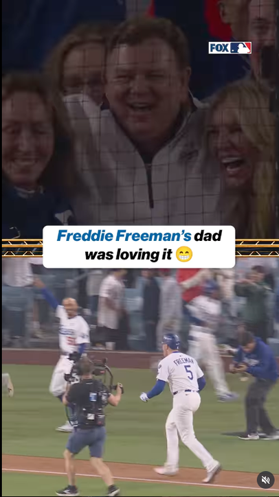 The clock struck midnight and Fred Freeman was there for his son's walk off home run!