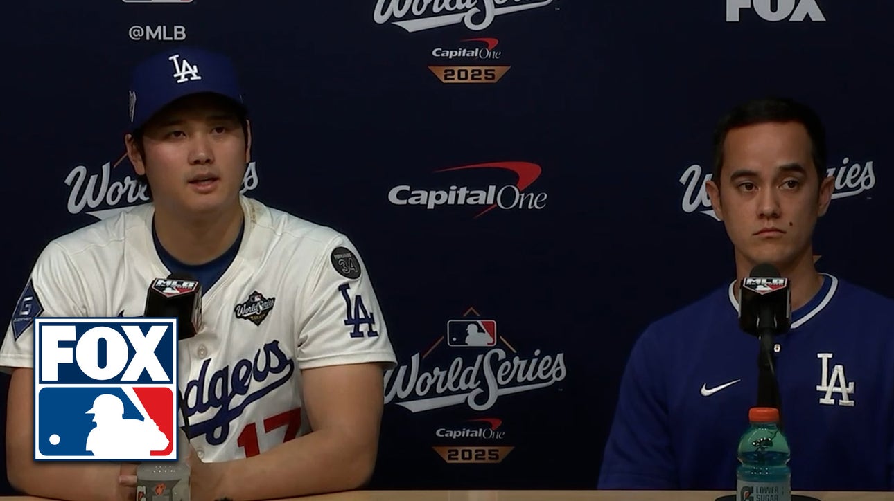 Shohei Ohtani FULL Press Conference Following Dodgers Loss in World Series Game 4 | MLB on FOX