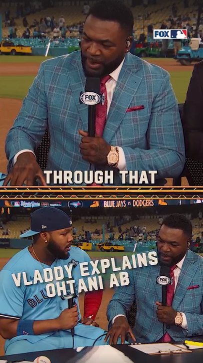 Vladdy breaksdown his AB against Ohtani 🔥