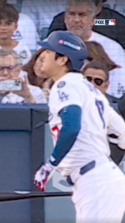 Ohtani didn't like the feel of this one 