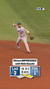 Ohtani LOVING Roki's pitching 😍