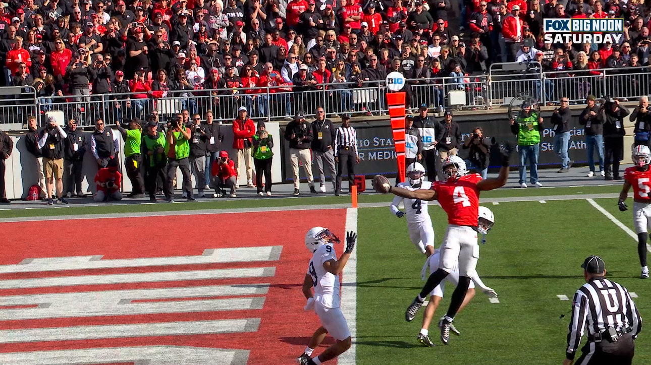 Jeremiah Smith makes OUTRAGEOUS ONE-HANDED TD CATCH, extending Ohio State's lead over Penn State