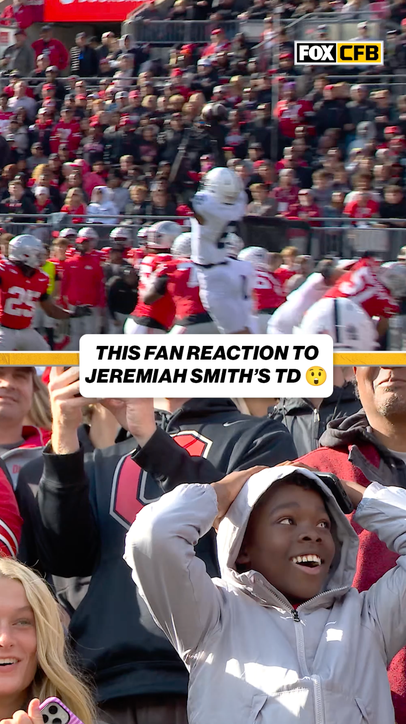 This fan's reaction is all of us watching Jeremiah Smith! 🤯