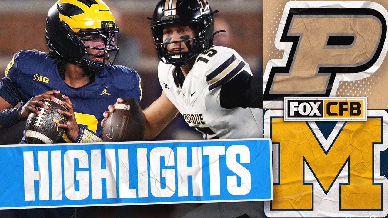 Purdue Boilermakers vs. #21 Michigan Wolverines Highlights | FOX College Football
