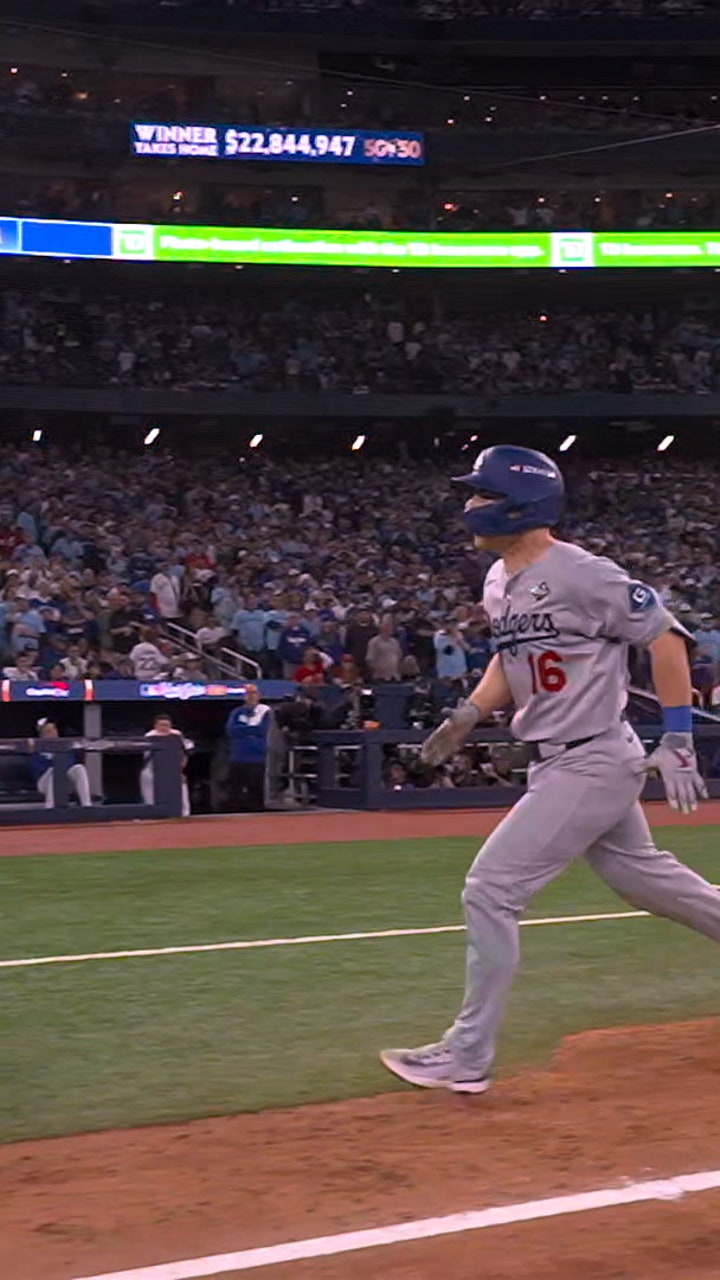 Image for Dodgers' Will Smith Launches GO-AHEAD HOME RUN in 11th Inning vs. Blue Jays