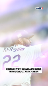 Kershaw on Being a Dodger for his whole career 🥹