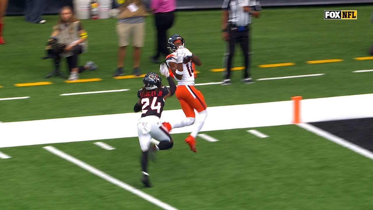 Bo Nix connects with Courtland Sutton for 30-yard TD vs. Texans | NFL Highlights