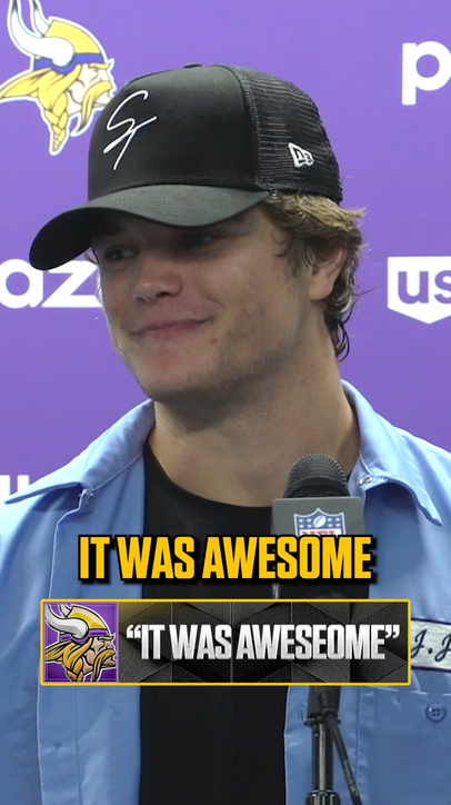 JJ McCarthy emotional after BIG win 👏👏