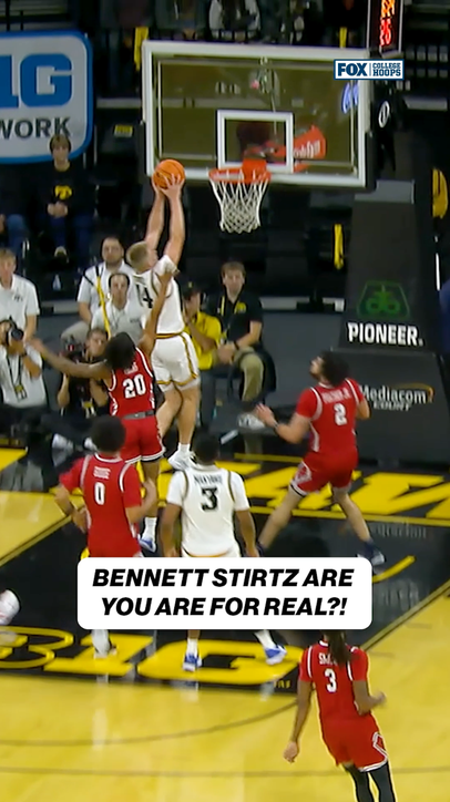 Bennett Stirtz with the TOUGH OOP 😤