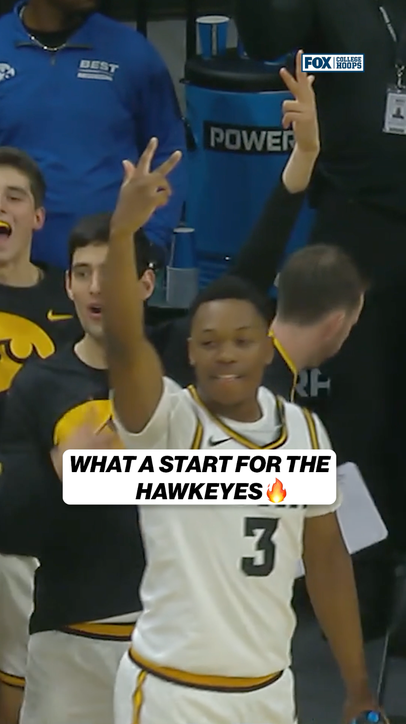 Iowa was RED HOT to start the game! 🔥