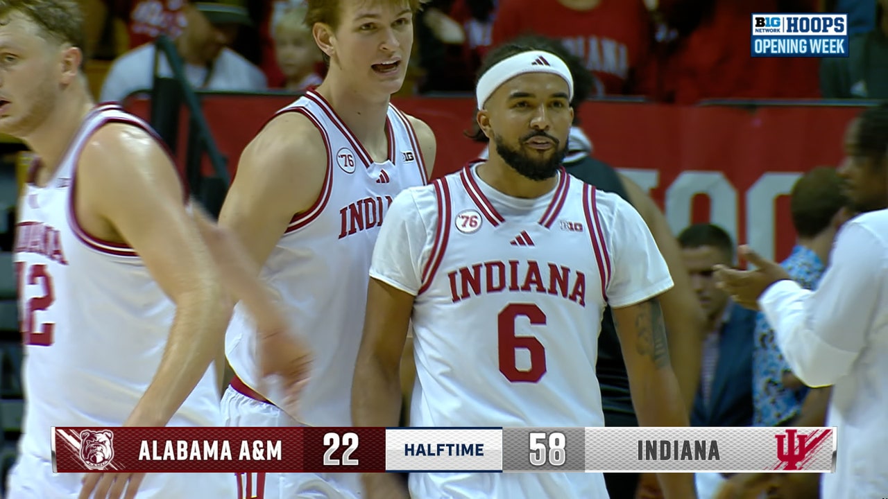  Tayton Conerway's driving layup finishes seals Indiana's DOMINANT first half vs. Alabama A&M 