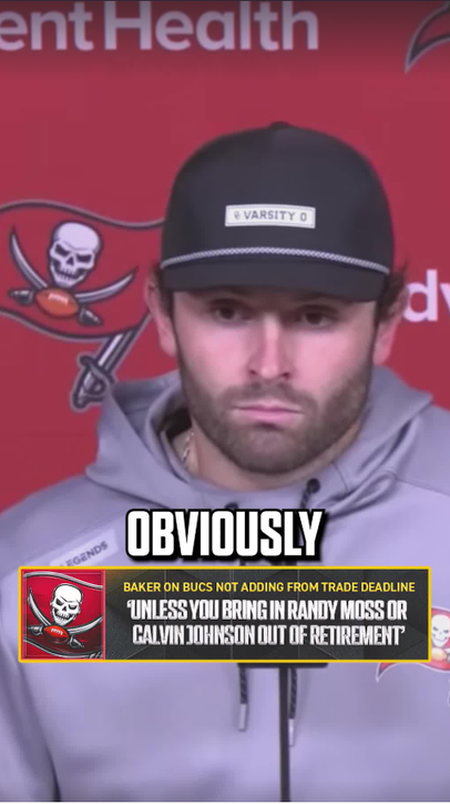 Baker loves the culture of the Bucs unless an NFL Legend wants to come back🏈
