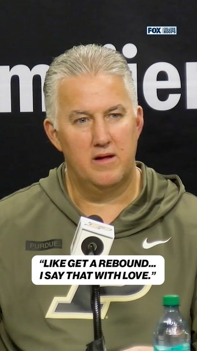 Matt Painter just wants his guards to get a rebound 😂