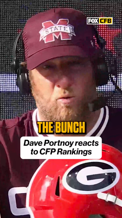 Dave Portnoy on the new CFB rankings