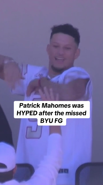 Mahomes is HYPED watching BYU vs. Texas Tech! 🙌