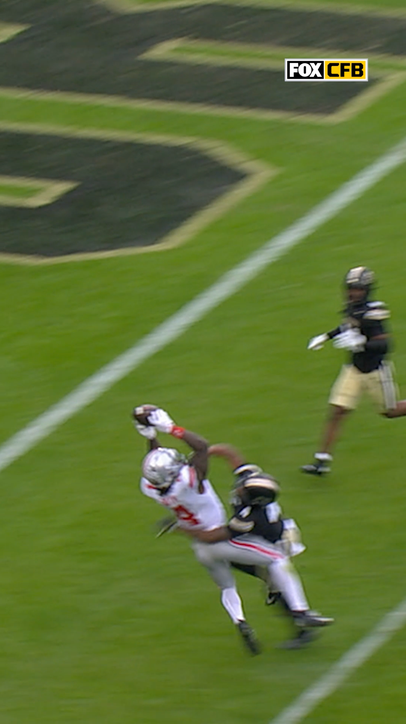 Jeremiah Smith with ANOTHER wild grab 💪