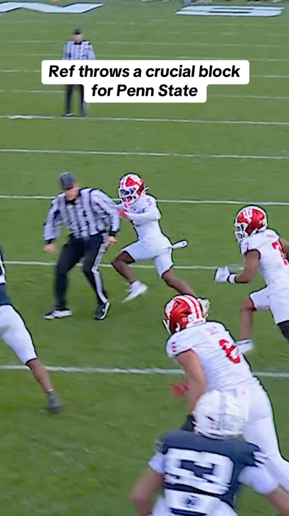 Penn State got a little help from the ref 😅