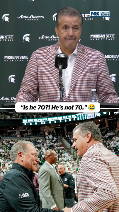 Calipari jokes about Tom Izzo's age 😂