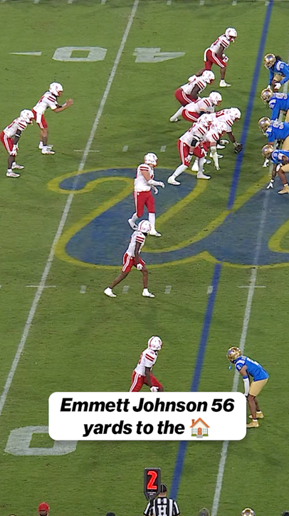 Emmett Johnson takes it 56 yards to the HOUSE! 🚀🔥🏈 sponsored by @target