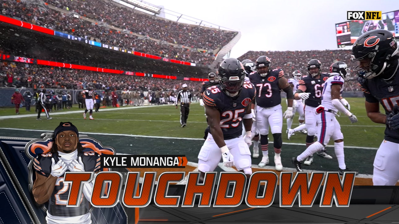 Kyle Monangai rushes for 8-yard TD, giving Bears early lead over Giants | NFL Highlights